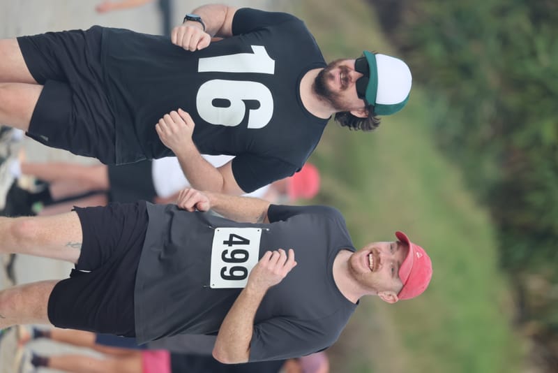 Ballina Athletics Club members at Shelly Beach