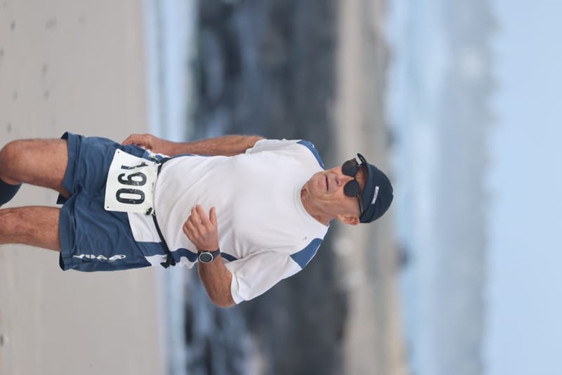 Ballina Athletics Club members at Shelly Beach