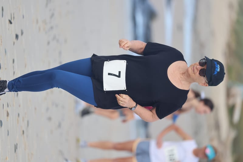 Ballina Athletics Club members at Shelly Beach