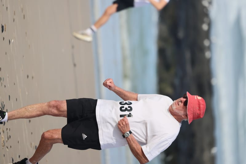 Ballina Athletics Club members at Shelly Beach