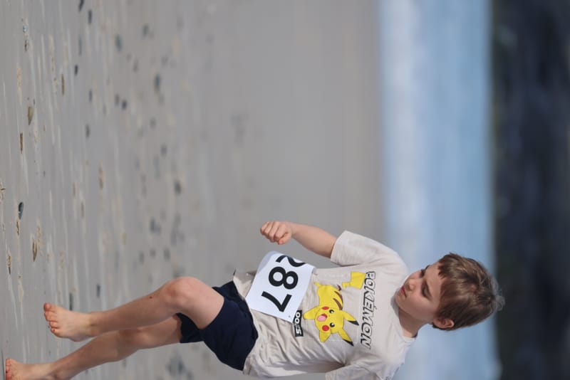 Ballina Athletics Club members at Shelly Beach