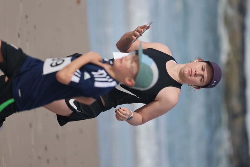 Ballina Athletics Club members at Shelly Beach