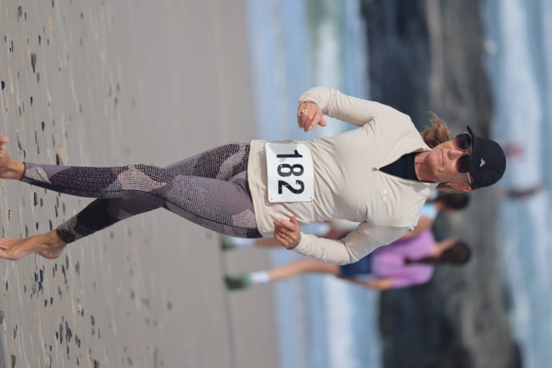 Ballina Athletics Club members at Shelly Beach