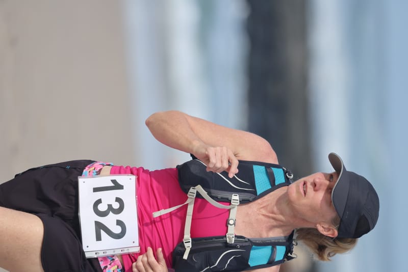 Ballina Athletics Club members at Shelly Beach