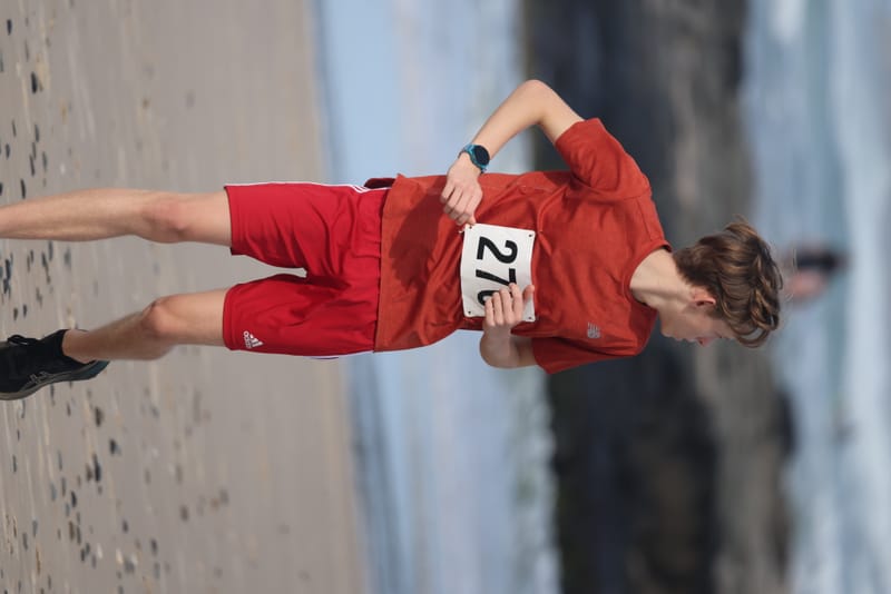 Ballina Athletics Club members at Shelly Beach