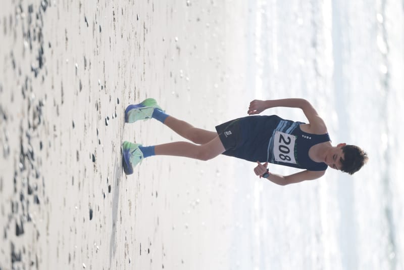 Ballina Athletics Club members at Shelly Beach