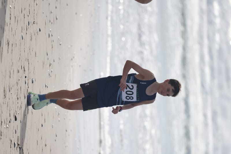 Ballina Athletics Club members at Shelly Beach