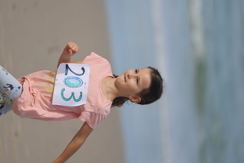 Ballina Athletics Club members at Shelly Beach