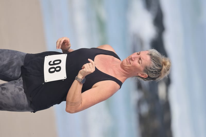 Ballina Athletics Club members at Shelly Beach