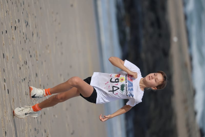 Ballina Athletics Club members at Shelly Beach