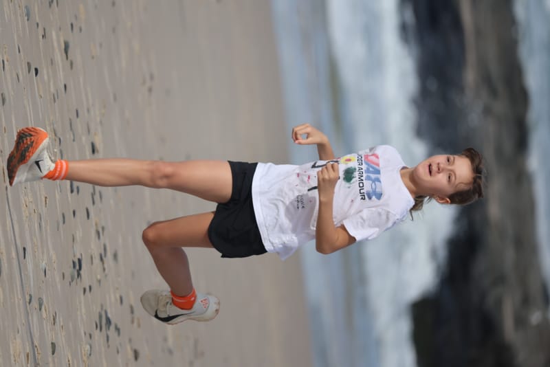 Ballina Athletics Club members at Shelly Beach