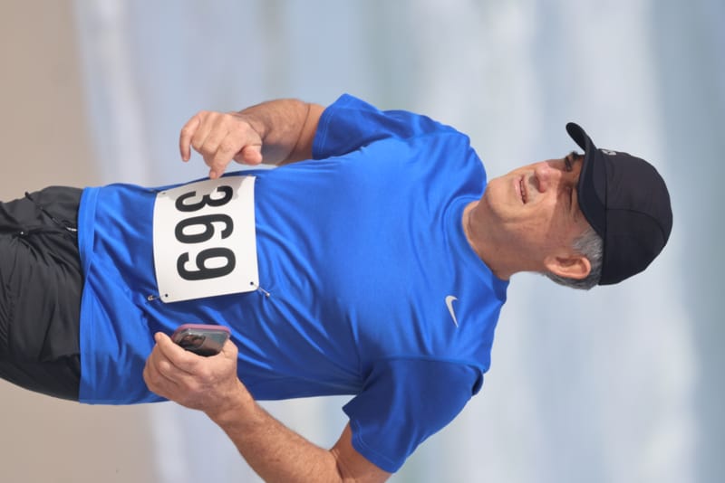 Ballina Athletics Club members at Shelly Beach