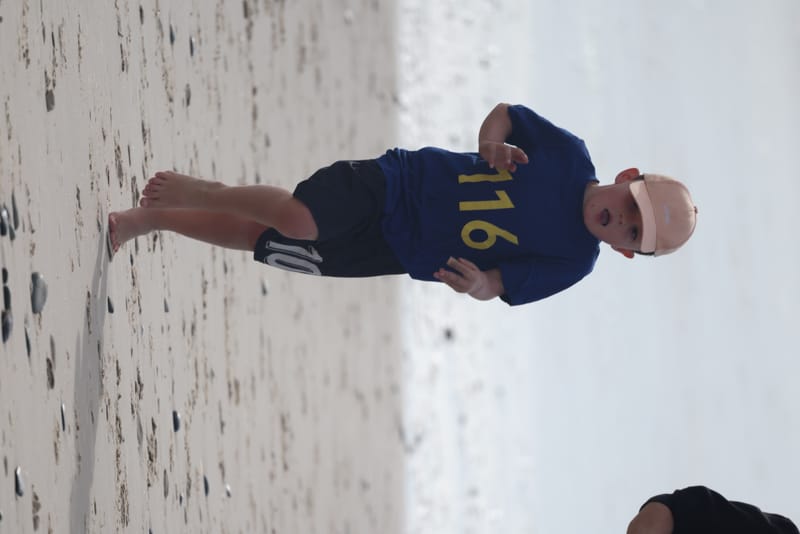 Ballina Athletics Club members at Shelly Beach