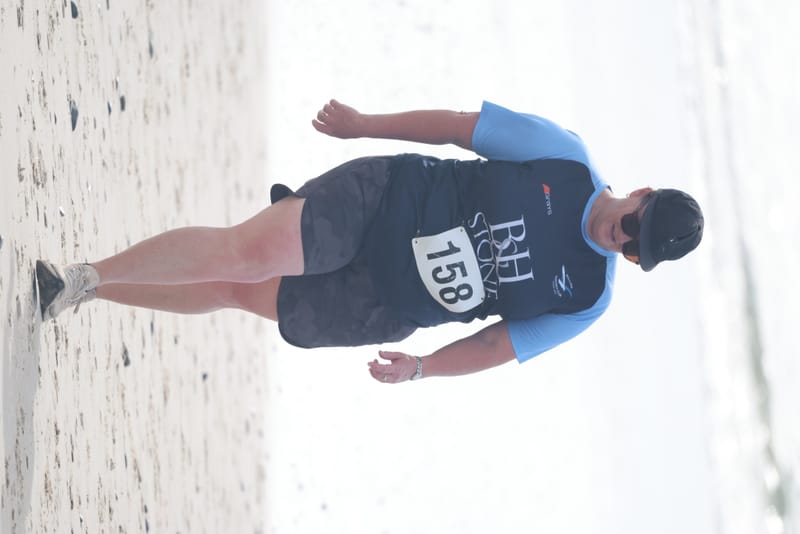 Ballina Athletics Club members at Shelly Beach