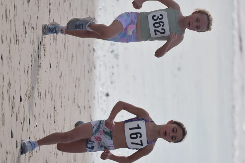 Ballina Athletics Club members at Shelly Beach
