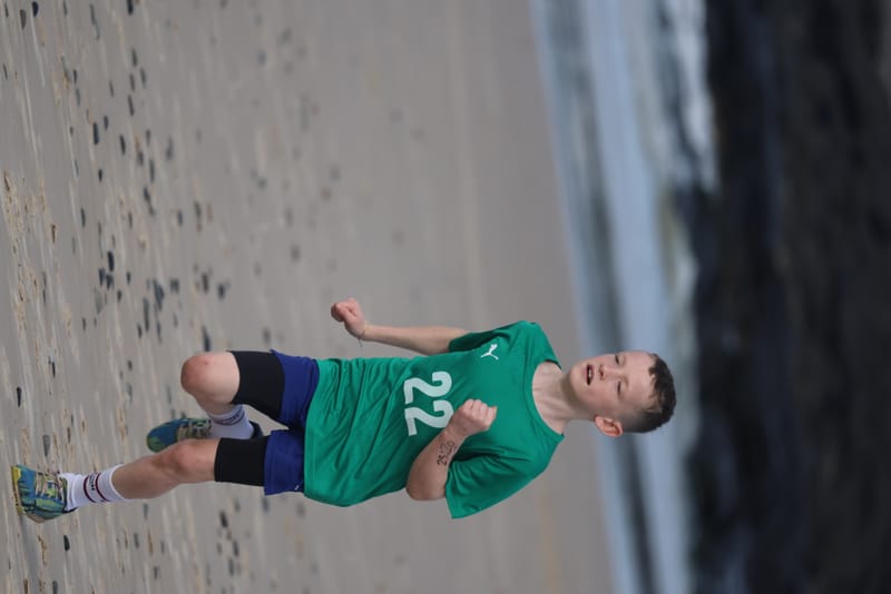 Ballina Athletics Club members at Shelly Beach