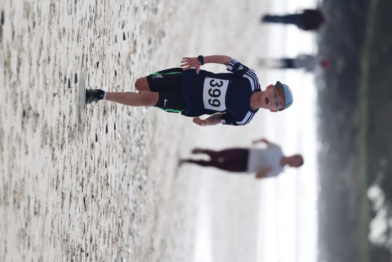 Ballina Athletics Club members at Shelly Beach