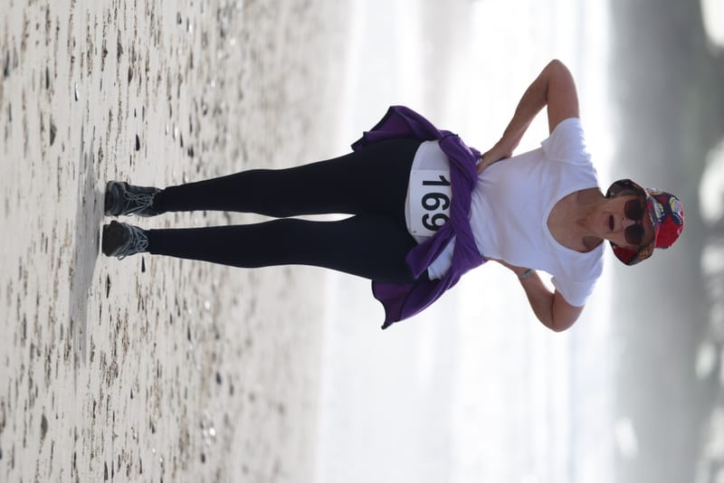 Ballina Athletics Club members at Shelly Beach