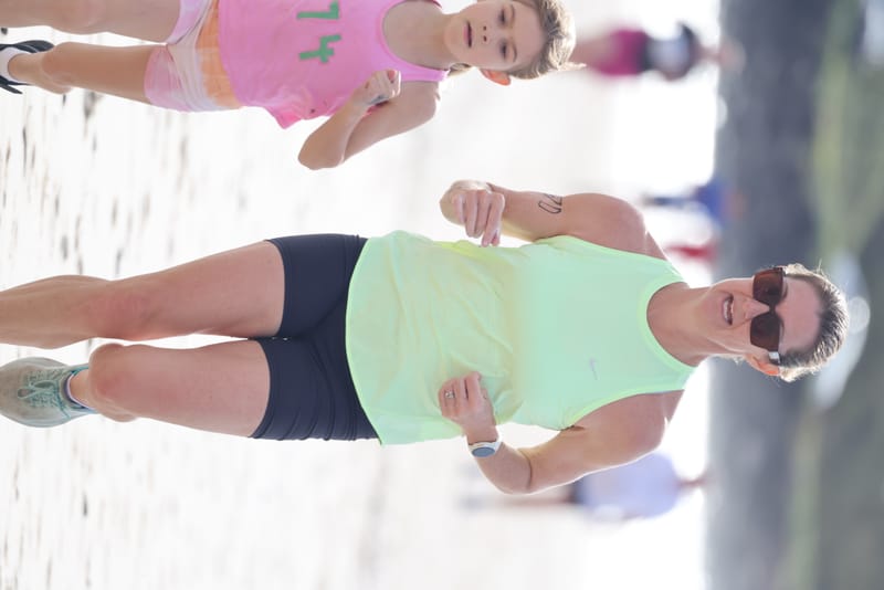 Ballina Athletics Club members at Shelly Beach
