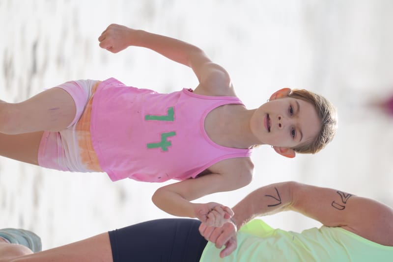 Ballina Athletics Club members at Shelly Beach
