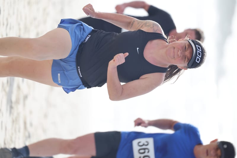 Ballina Athletics Club members at Shelly Beach