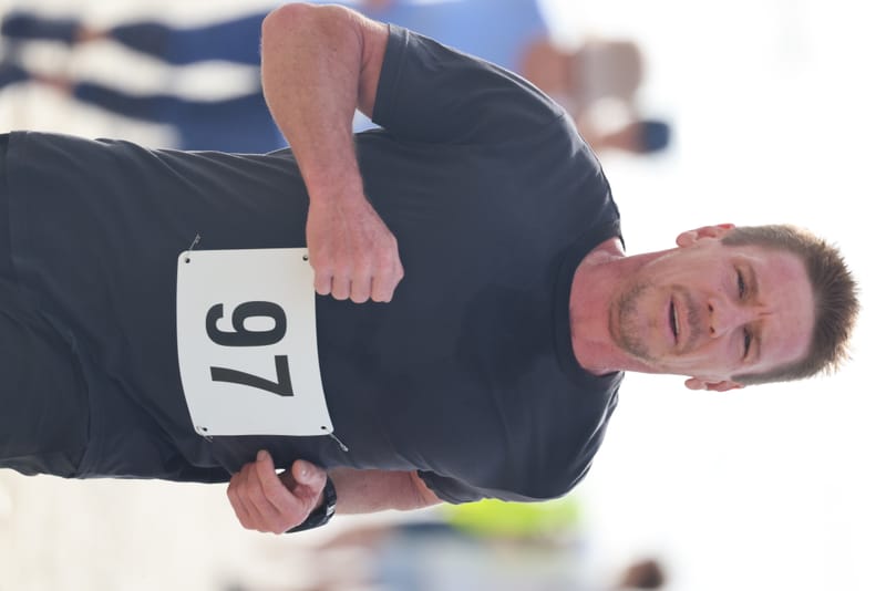 Ballina Athletics Club members at Shelly Beach