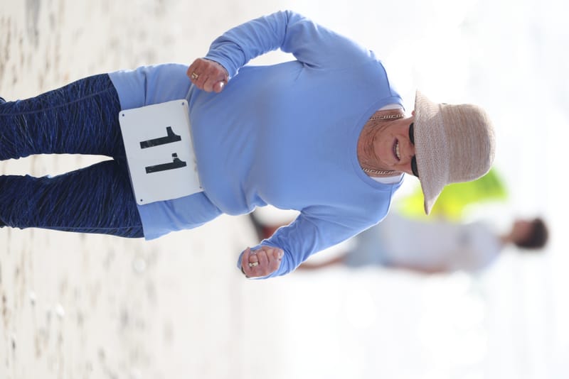 Ballina Athletics Club members at Shelly Beach