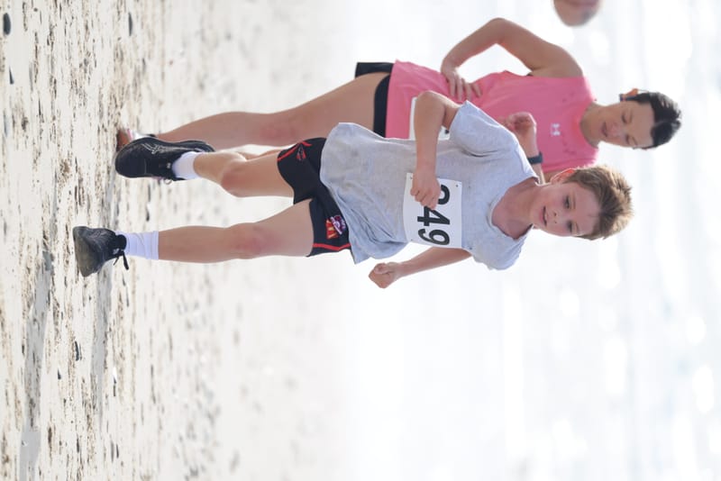 Ballina Athletics Club members at Shelly Beach
