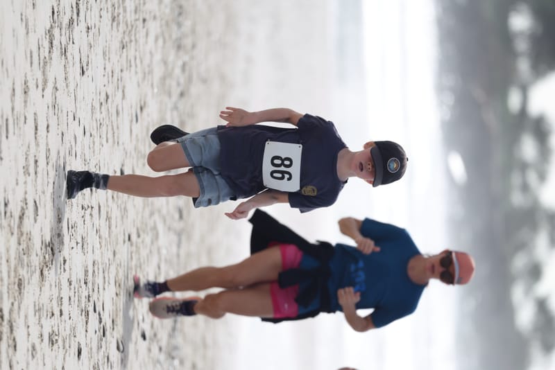 Ballina Athletics Club members at Shelly Beach