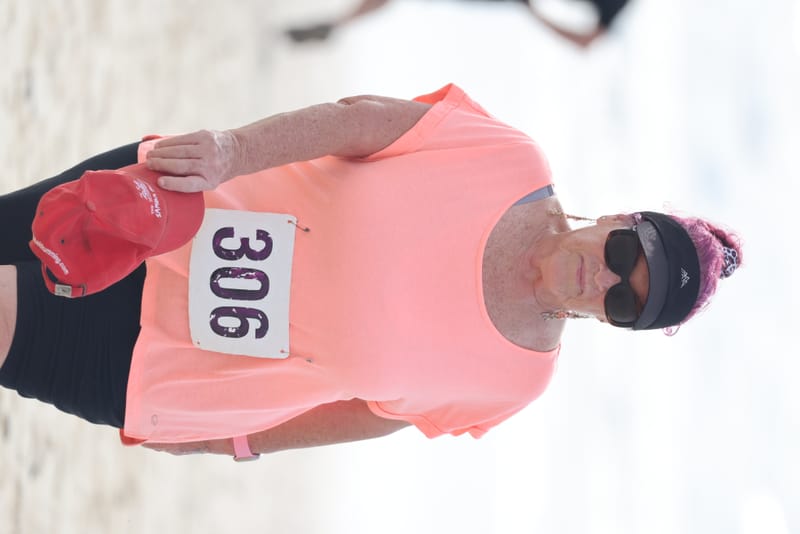 Ballina Athletics Club members at Shelly Beach
