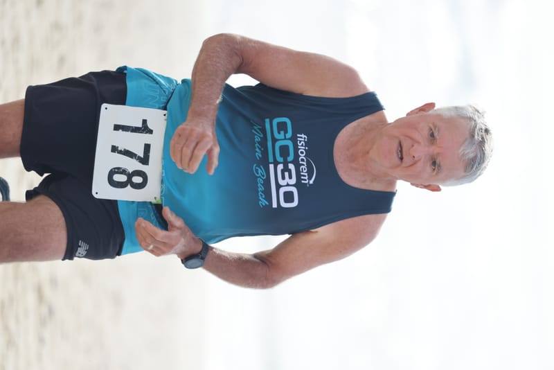 Ballina Athletics Club members at Shelly Beach