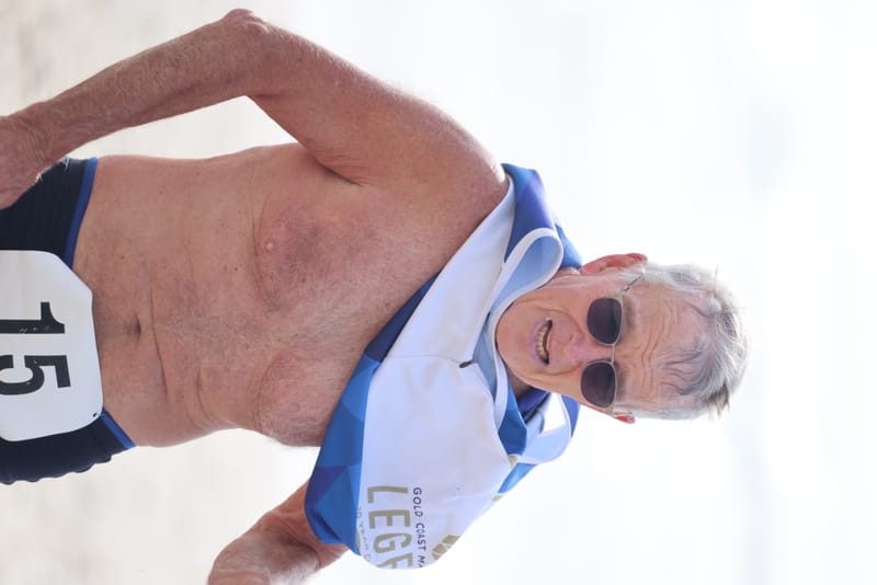 Ballina Athletics Club members at Shelly Beach