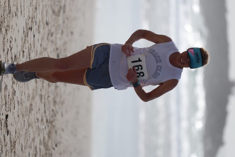 Ballina Athletics Club members at Shelly Beach