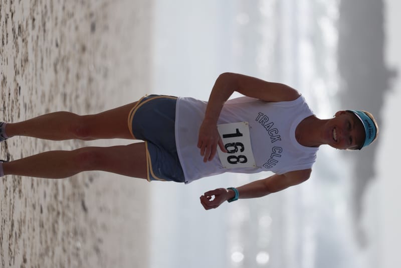 Ballina Athletics Club members at Shelly Beach