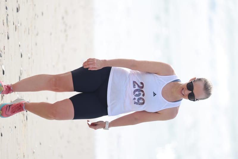 Ballina Athletics Club members at Shelly Beach