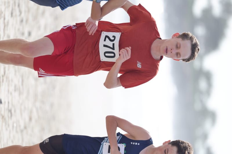 Ballina Athletics Club members at Shelly Beach
