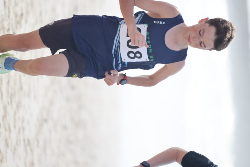 Ballina Athletics Club members at Shelly Beach