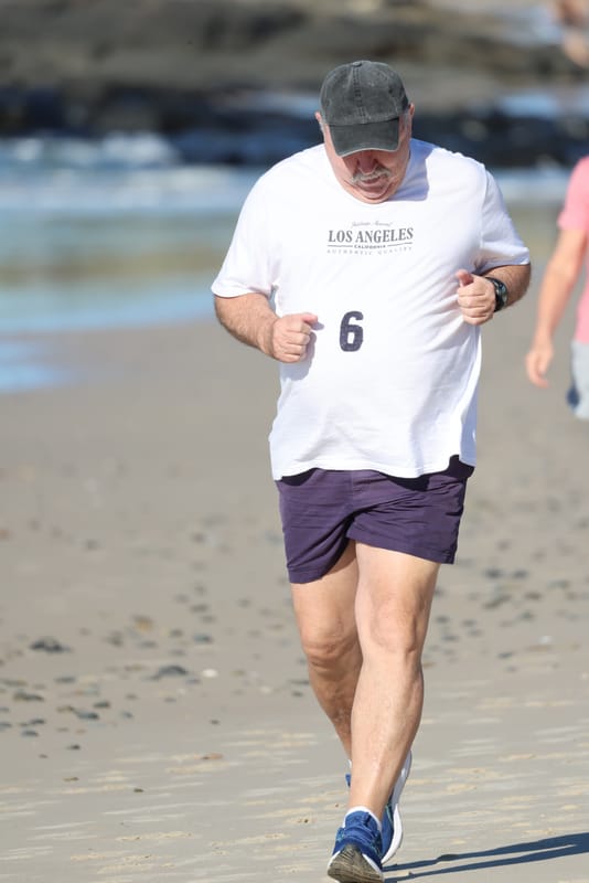 Ballina Athletics Club members at Shelly Beach