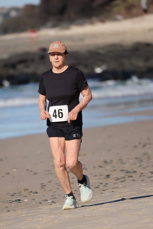 Ballina Athletics Club members at Shelly Beach