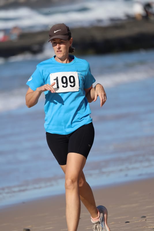 Ballina Athletics Club members at Shelly Beach