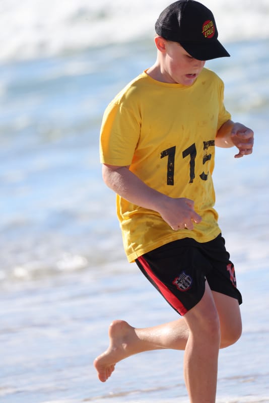 Ballina Athletics Club members at Shelly Beach