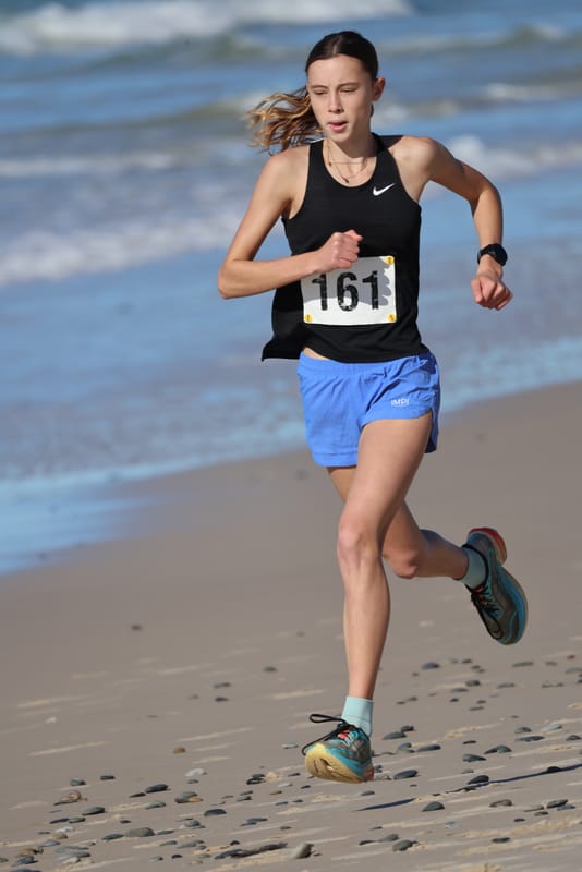 Ballina Athletics Club members at Shelly Beach