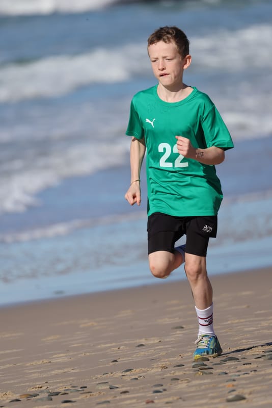 Ballina Athletics Club members at Shelly Beach