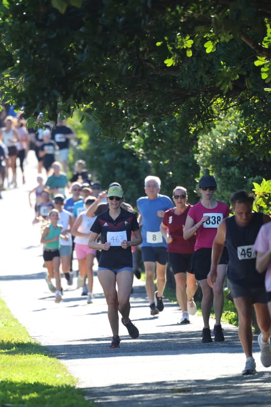 Ballina Athletics Club members at Shelly Beach